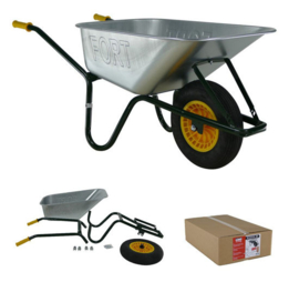 Fort Kruiwagen Boxer-90 Verzinkte Bak - In Doos