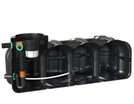 Watertank plat - 5000 L - Incl. overstort, korffilter, sifon en klein dier bescherming