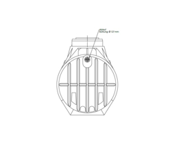Watertank - Inclusief filter en overstort - 4000 L