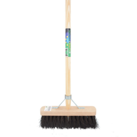 Bezem FWC Bassine Zwart - 29 cm Met Steel 150 cm