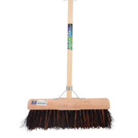 Gemeenteborstel Bassine / Stalks - 45 cm - Rondekap - Met Steel 140 cm