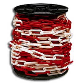 Afzetketting Rood/Wit 6 mm - 30 m