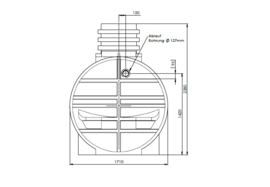 Watertank - 5000 L - Incl. wisselstroomfilter