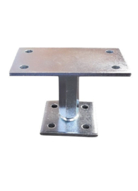 Paalhouder hoogte verstelbaar