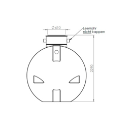 Watertank - 6000 L - Incl. gat afdichting