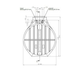 Watertank - Inclusief filter en overstort - 5300 L