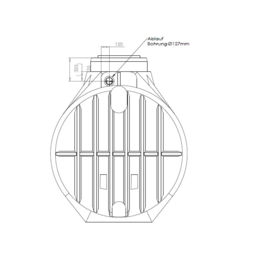 Watertank - Inclusief wisselstroomfilter en instroom demper - 7000 L