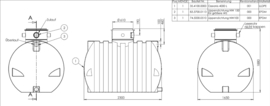 Watertank - 4000 L - Incl. gat afdichting