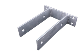 U-pergolasteun op plaat - 91 mm