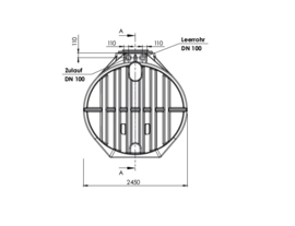 Watertank - Inclusief korffilter - 12500 L