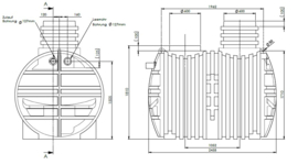 Watertank - 5000 L - Incl. wisselstroomfilter