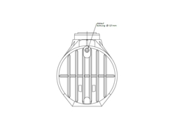 Watertank - Inclusief lip afdichting - 5300 L