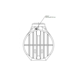 Watertank - Inclusief wisselstroomfilter en instroom demper - 5300 L