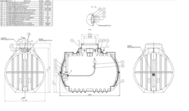 Watertank - Inclusief overstort 3800 L, korffilter en klein dier bescherming - 7000 L