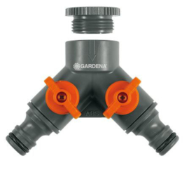 Gardena 2-weg Ventiel 1/2" en 3/4"