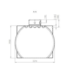 Watertank - 6000 L - Incl. gat afdichting