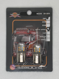 R5W - BA15s - 5WATT LEDBOL 10-30V