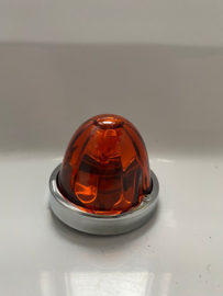 Melonlight oranje met glazen lens en bollamp