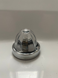 Melonlight wit met glazen lens en bollamp