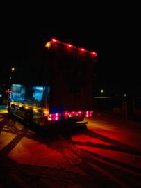 DUBBELBRANDER LED  24 v rood