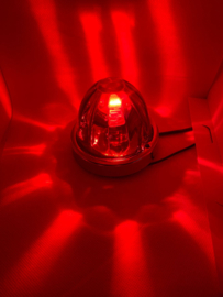 Melonlight rood met glazen lens en bollamp