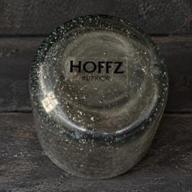 Authentiek Houten Windlichtornament met Glas Hoffz