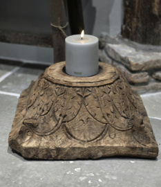 Oude Houten Vierkante Poer