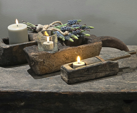 Oude Houten Spicebox met Schuifje