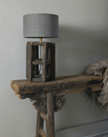 Cotton Mill Lampje met Linnen kapje Taupe