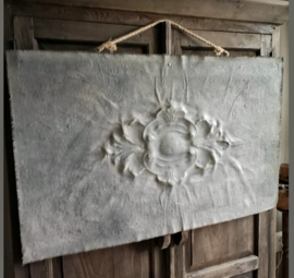 Kalkverfdoek met Ornament Horizontaal