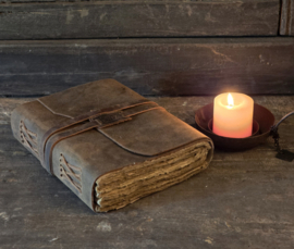 Lederen Notitieboekje van Hoffz 15 x 20 cm