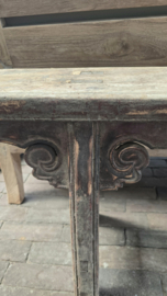 Oud Houten Chinees Bankje