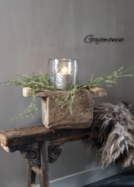 Uniek Item Oude Doorleefde Houten Poer