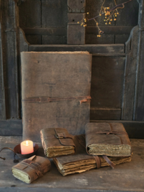 Lederen Notitieboekje van Hoffz 15 x 20 cm