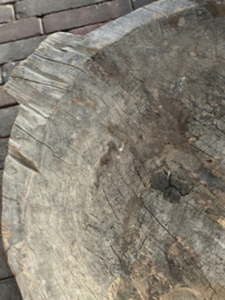 Unieke Oude Houten Schaal XXL