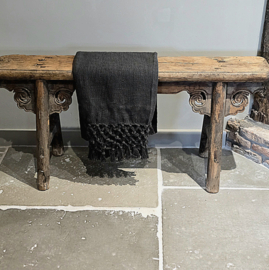 Oud Houten Chinees Bankje