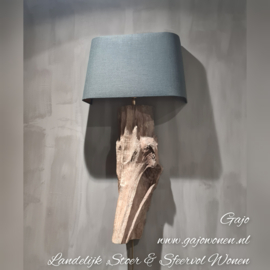 Stoere Boomstam Wandlamp