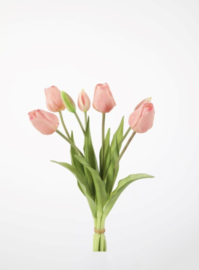 Kunsttulp Rose Bosje van 7 Stuks
