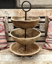 Etagere van Houten Schalen