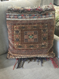 Vintage Kussen met Franje Oneofakind 50 x 50 cm