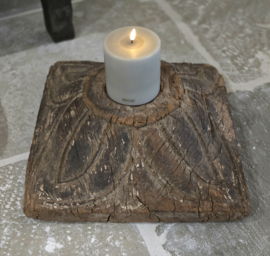 Oude Houten Vierkante Poer