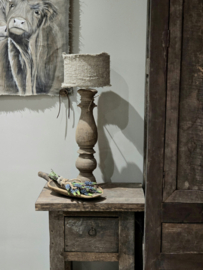 Ornamentlamp met Shabbydoekkapje