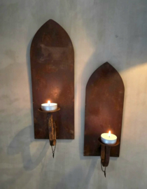Roestmetalen Wandkandelaar Marrakech