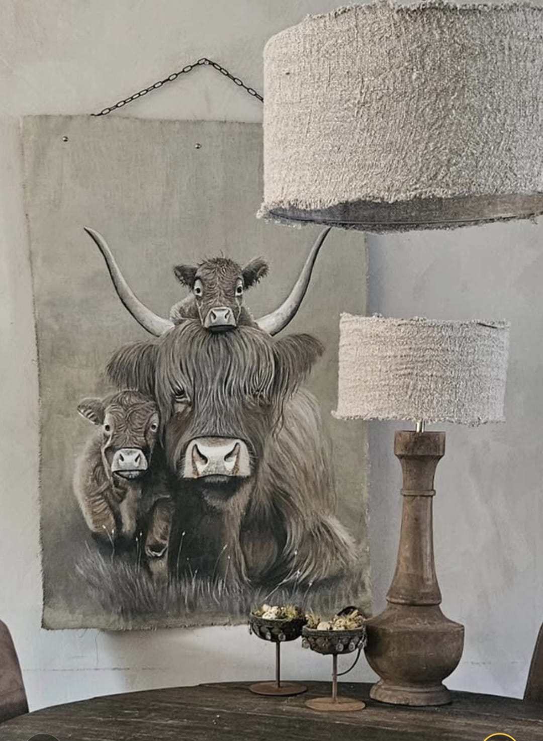Kalkverfdoek Hooglanders