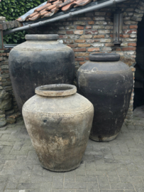 Oude Chinese Rijstkruik XL Linksachter