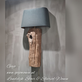 Stoere Boomstam Wandlamp