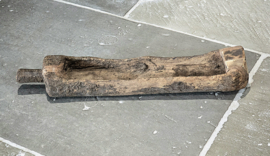 Oude Houten Trog met Handvat