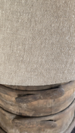Authentieke Houten  Tonlamp met incl Kap