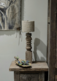 Ornamentlamp met Shabbydoekkapje