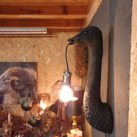 Struisvogel wandlamp